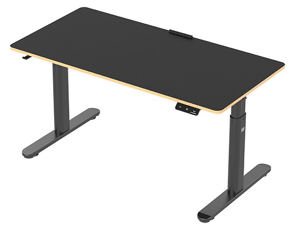 Elektricky výškově stavitelný stůl pro děti PULSAR — 120 cm, černá