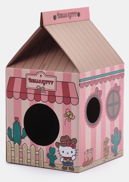 Sinsay - Kartonový domeček pro kočku Hello Kitty - růžová