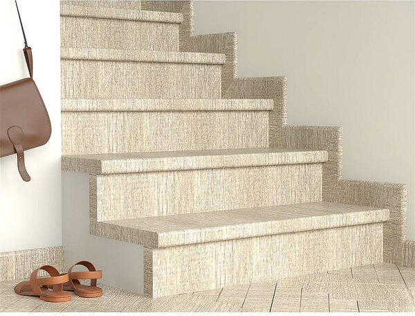 Schodový nášlap / profil TOPSTEP Flex Dub alabaster 1200 × 500 × 11 mm