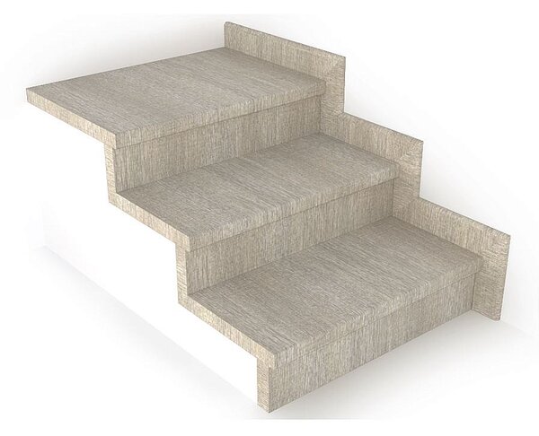 Schodový nášlap / profil TOPSTEP Flex Dub alabaster 1200 × 500 × 11 mm