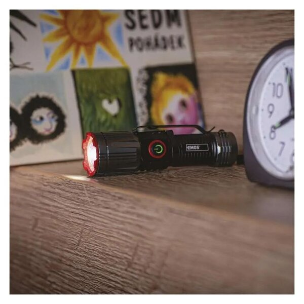 EMOS LED nabíjecí kovová svítilna 300lm, 700mAh P3120