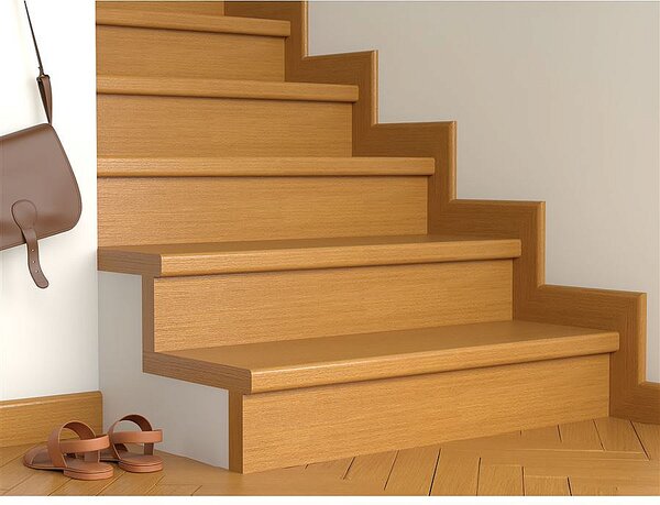 Schodový nášlap / profil TOPSTEP Flex Buk 1200 × 340 × 11 mm