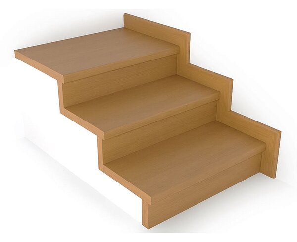 Schodový nášlap / profil TOPSTEP Flex Buk 1200 × 340 × 11 mm
