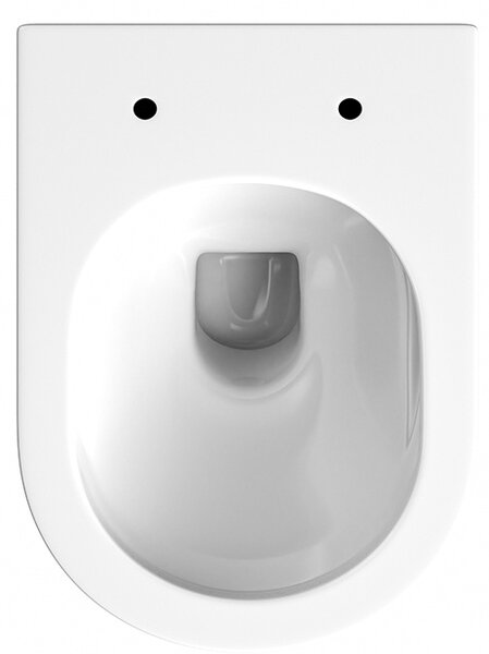 Hydrosan Závěsná WC mísa se SoftClose sedátkem LUMA WH GL RIM 03, bílá/zlatý lem