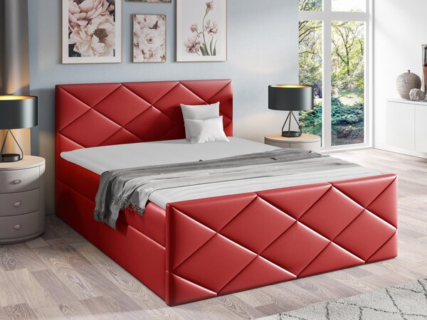 Kontinentální postel Guillermo, Rozměr postele: 180x200, Barva:: ekokůže Soft 034 5903211088551
