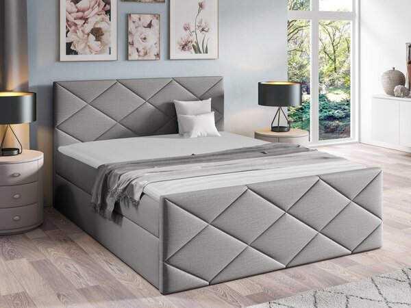 Kontinentální postel Guillermo, Rozměr postele: 180x200, Barva:: ekokůže Soft 034 5903211088551