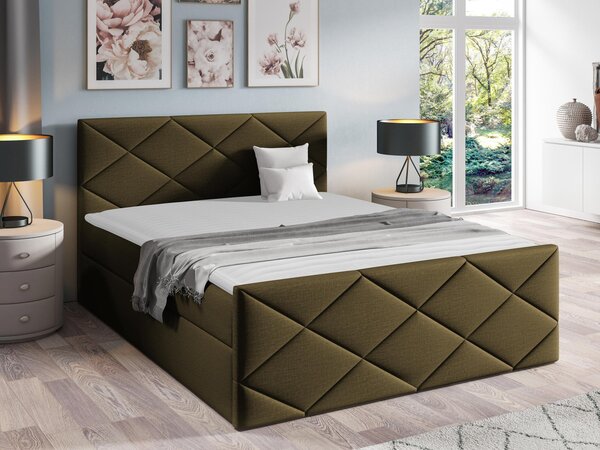Kontinentální postel Guillermo, Rozměr postele: 180x200, Barva:: ekokůže Soft 034 5903211088551