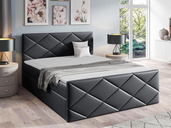 Kontinentální postel Guillermo, Rozměr postele: 180x200, Barva:: ekokůže Soft 034 5903211088551