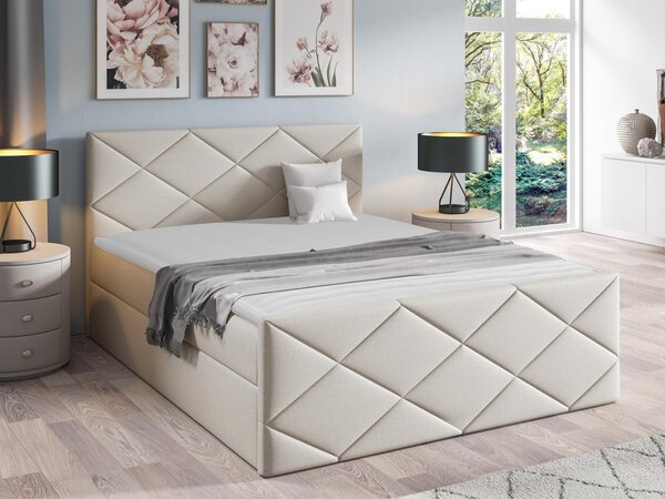 Kontinentální postel Guillermo, Rozměr postele: 180x200, Barva:: ekokůže Soft 034 5903211088551