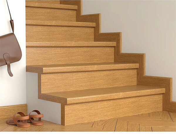 Schodový nášlap / profil TOPSTEP Flex Dub natur 1200 × 340 × 11 mm