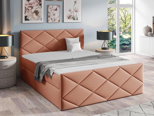Kontinentální postel Guillermo, Rozměr postele: 180x200, Barva:: ekokůže Soft 034 5903211088551