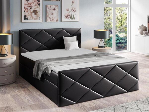 Kontinentální postel Guillermo, Rozměr postele: 180x200, Barva:: ekokůže Soft 034 5903211088551