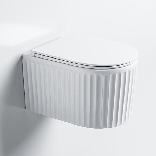 Hydrosan Závěsná WC mísa se SoftClose sedátkem LUMA WH RIM 03, bílá