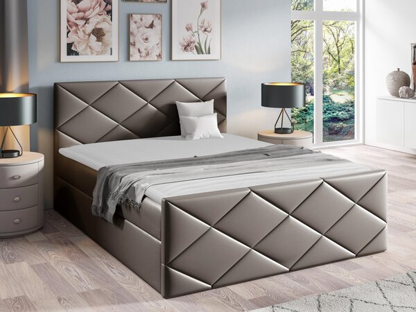 Kontinentální postel Guillermo, Rozměr postele: 180x200, Barva:: ekokůže Soft 034 5903211088551