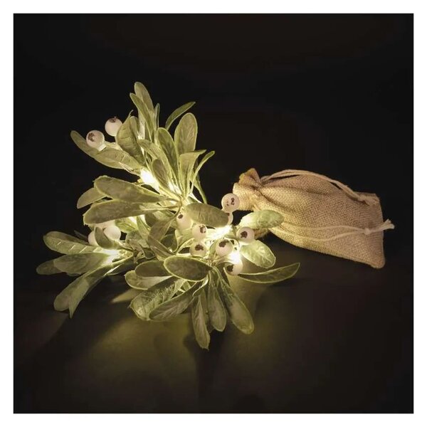 EMOS LED větvička jmelí 30cm DCTW29