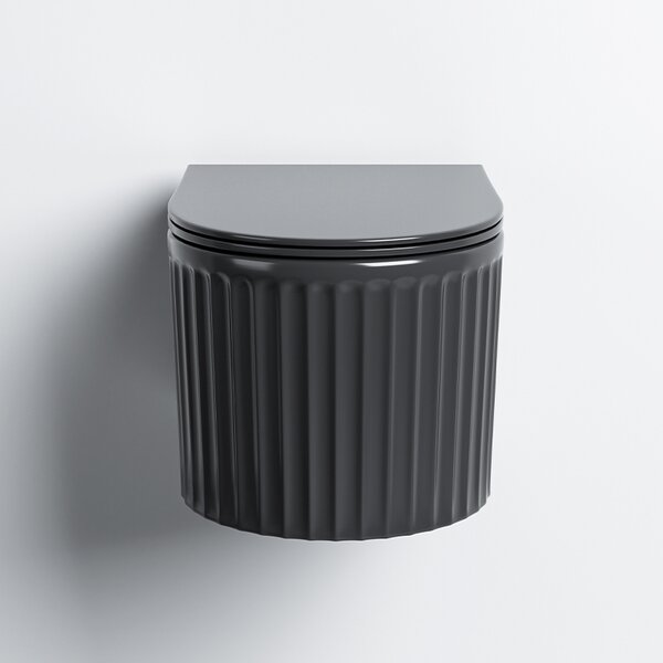 Hydrosan Závěsná WC mísa se SoftClose sedátkem LUMA BL RIM 03, černá