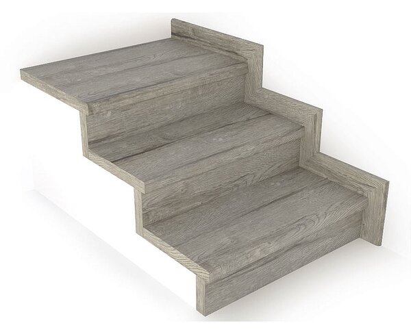 Schodový nášlap / profil TOPSTEP Flex Dub šedý 1200 × 340 × 11 mm