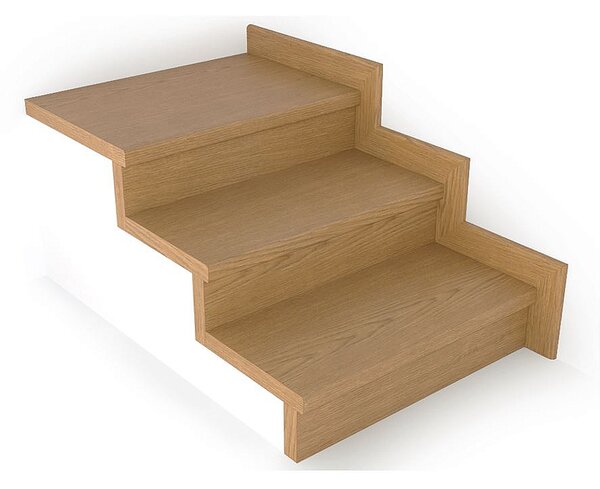 Schodový nášlap / profil TOPSTEP Flex Dub natur 1200 × 340 × 11 mm