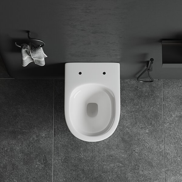 Hydrosan Závěsná WC mísa se SoftClose sedátkem SKAL WH RIM 03, bílá