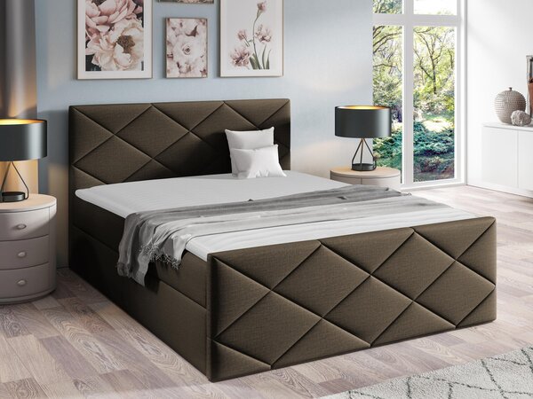 Kontinentální postel Guillermo, Rozměr postele: 180x200, Barva:: ekokůže Soft 034 5903211088551