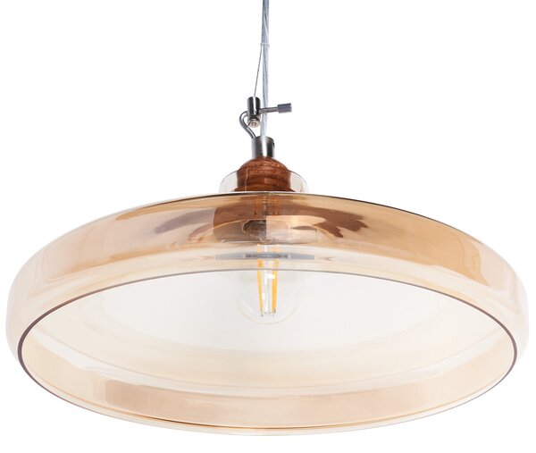 Závěsná lampa ALIKOS Sklo Zlatá