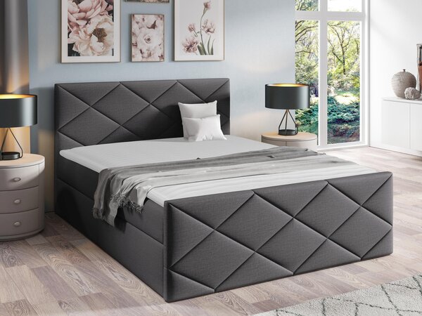 Kontinentální postel Guillermo, Rozměr postele: 180x200, Barva:: ekokůže Soft 034 5903211088551