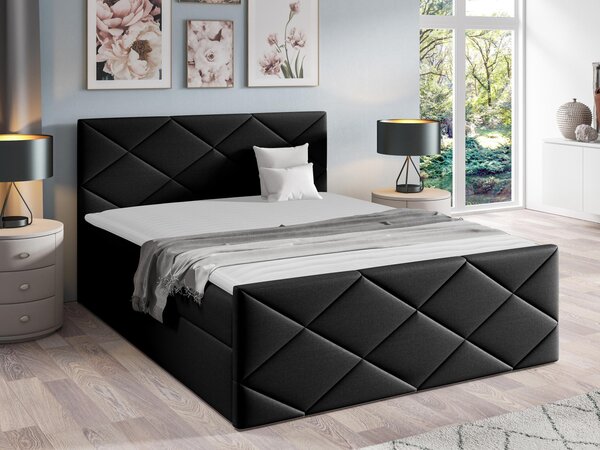 Kontinentální postel Guillermo, Rozměr postele: 180x200, Barva:: ekokůže Soft 034 5903211088551