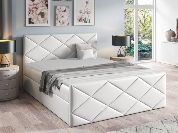 Kontinentální postel Guillermo, Rozměr postele: 180x200, Barva:: ekokůže Soft 034 5903211088551