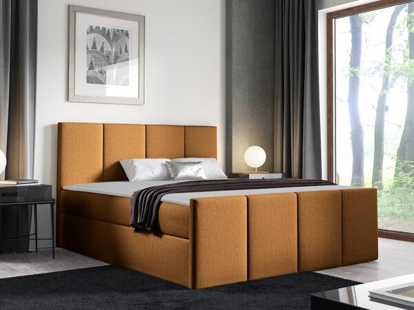 Kontinentální postel Bautista, Rozměr postele: 180x200, Barva:: ekokůže Soft 017 (bílá) 5903211089565