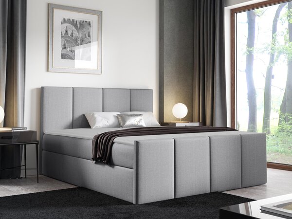 Kontinentální postel Bautista, Rozměr postele: 180x200, Barva:: ekokůže Soft 017 (bílá) 5903211089565