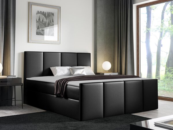 Kontinentální postel Bautista, Rozměr postele: 180x200, Barva:: ekokůže Soft 017 (bílá) 5903211089565
