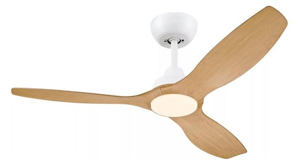 Philips-LED Stm. stropní ventilátor OLAS LED/24W/230V pr. 132 cm bílá/hnědá + DO