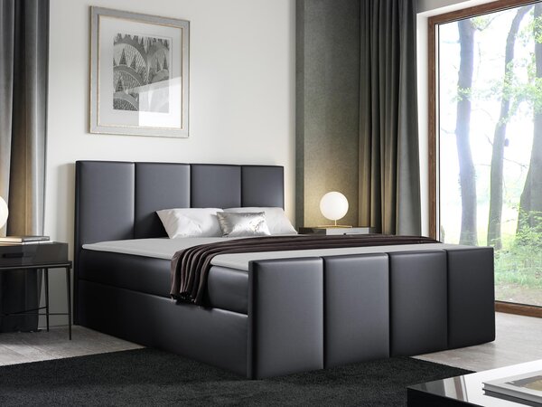 Kontinentální postel Bautista, Rozměr postele: 180x200, Barva:: ekokůže Soft 017 (bílá) 5903211089565
