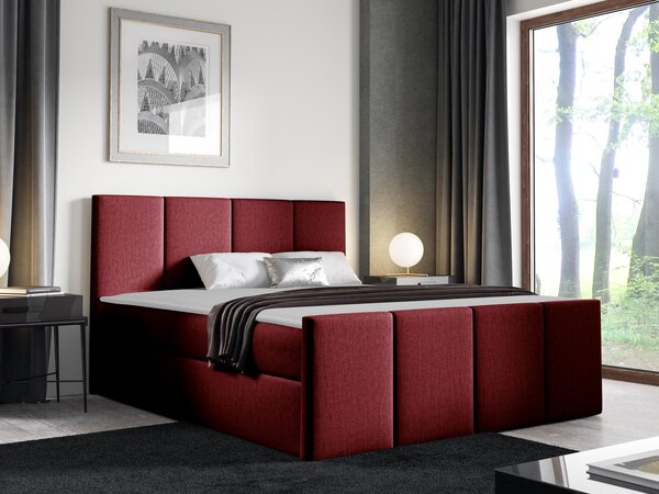 Kontinentální postel Bautista, Rozměr postele: 180x200, Barva:: ekokůže Soft 017 (bílá) 5903211089565
