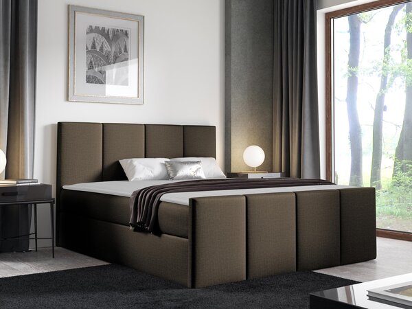 Kontinentální postel Bautista, Rozměr postele: 180x200, Barva:: ekokůže Soft 017 (bílá) 5903211089565
