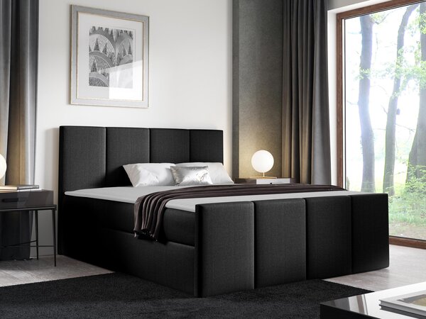 Kontinentální postel Bautista, Rozměr postele: 180x200, Barva:: ekokůže Soft 017 (bílá) 5903211089565