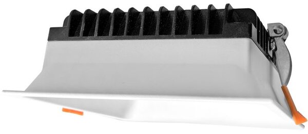 Ecolite Bílý vestavný LED Downlight hranatý 120 x 120mm 12W UGR CCT Premium LED-IN01S-UGR/CCT/12W
