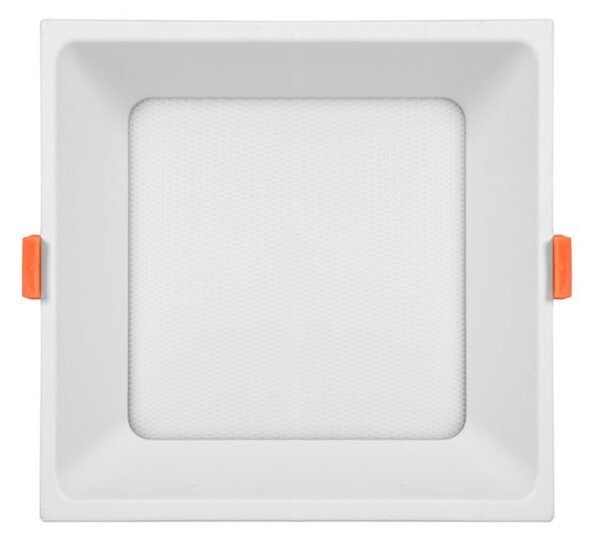 Ecolite Bílý vestavný LED Downlight hranatý 120 x 120mm 12W UGR CCT Premium LED-IN01S-UGR/CCT/12W