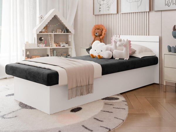 Postel Nikroguta Bis, Šuplík k posteli: ne, Barva: bílý, Potah: Suedine 81 5903211097928