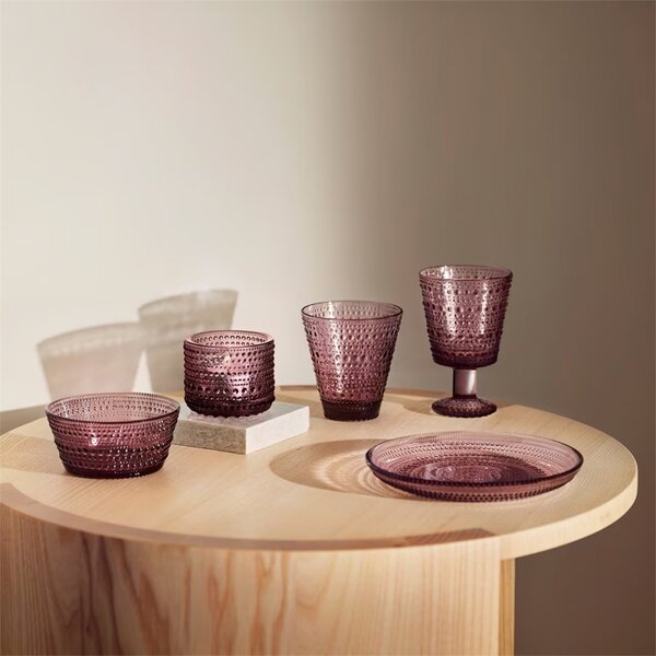 Iittala Svícen Kastehelmi, růžový calluna