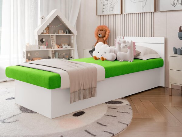 Postel Nikroguta Bis, Šuplík k posteli: ne, Barva: bílý, Potah: Suedine 81 5903211097928