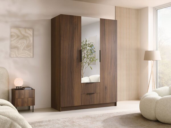 Šatní skříň Cumair II 150, Barva: dub cremona / dub cremona + černá 5903211451362
