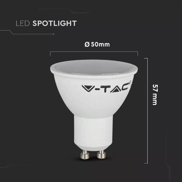 LED Solution LED bodová žárovka 4,5W GU10 230V Barva světla: Denní bílá 211686