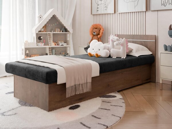 Postel Nikroguta Bis, Šuplík k posteli: ne, Barva: bílý, Potah: Suedine 81 5903211097928
