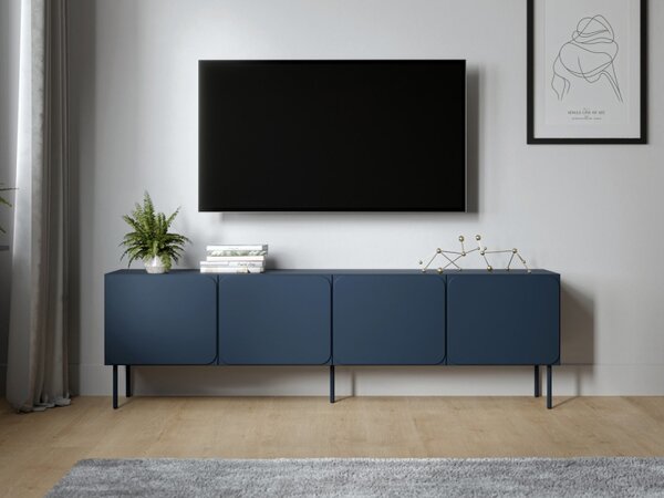TV skříňka Tuxano 200 4D, Barva: indigo 5903211479090