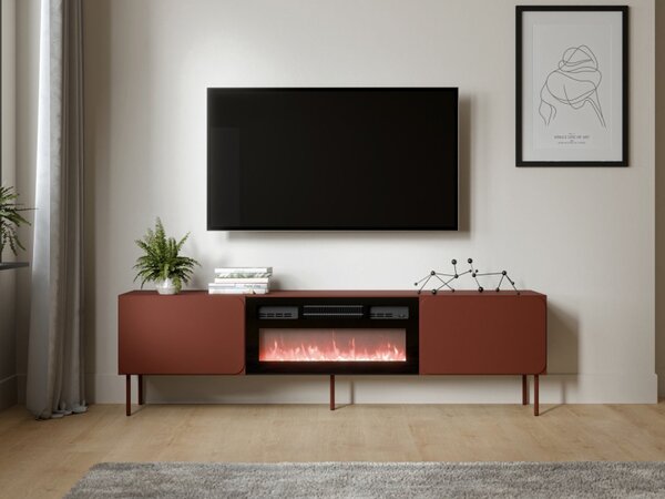 TV skříňka s krbem Tuxano 200 EF, Barva: indigo 5903211479151