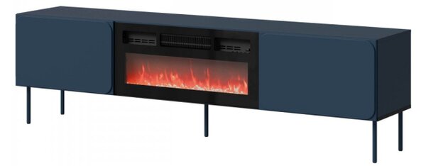 TV skříňka s krbem Tuxano 200 EF, Barva: indigo 5903211479151