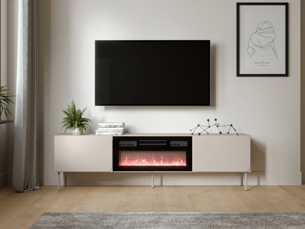 TV skříňka s krbem Tuxano 200 EF, Barva: indigo 5903211479151