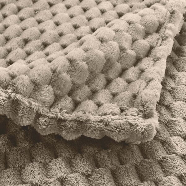 Taupe deka z mikroflanelu 125x150 cm Mini Frosty – douceur d'intérieur