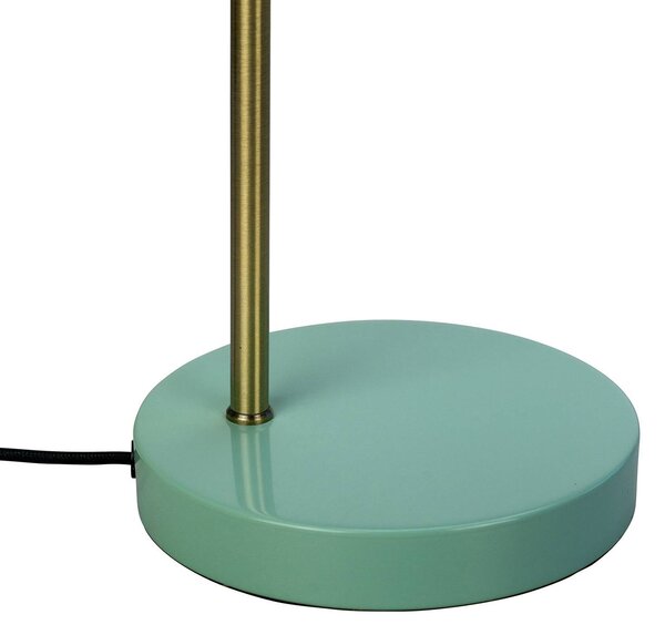 Dyberg Larsen Ocean stolní lampa kari/mosaz/tyrkys, Žlutá / oranžová, Pracovna / kancelář, kov
